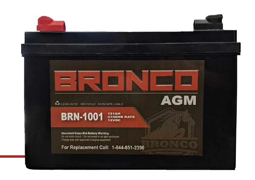 Bronco 12V, 121AH AGM Battery