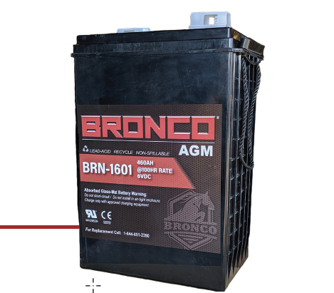 Bronco 6V, 460AH AGM Battery